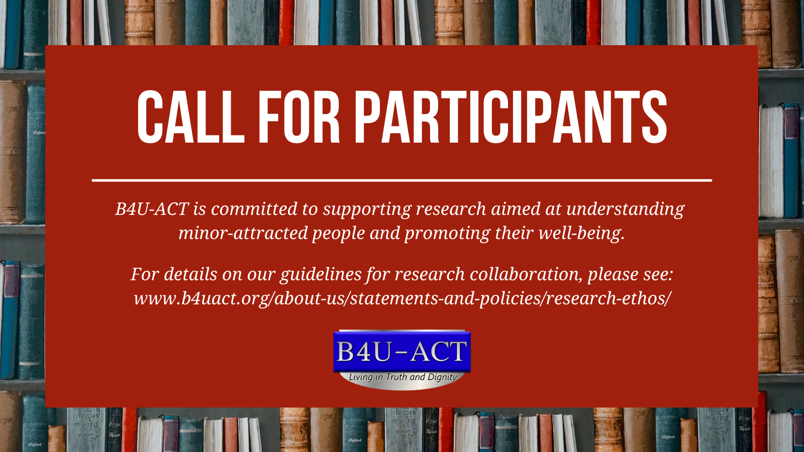 Call for survey participation for a study on “Better Therapy for People who are attracted to Children”