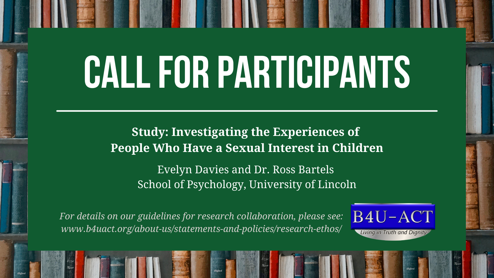 MAPs Wanted for Study on Experiences, Pandemic Impact