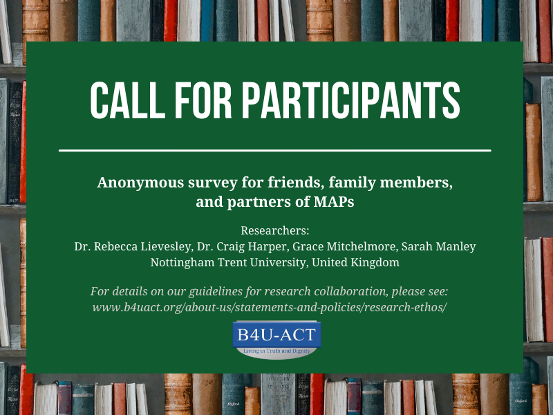 Family and Friends of MAPs Wanted for Survey