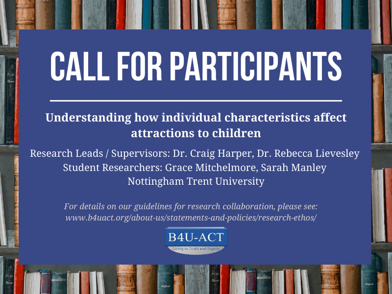 MAPs Wanted for Study on Characteristics and Attraction to Children