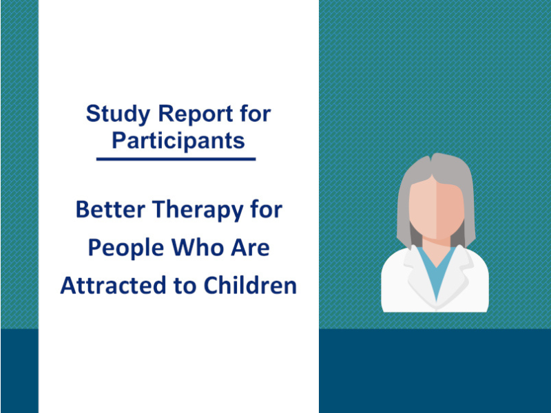 Research Results: “Better Therapy for People who are attracted to Children”