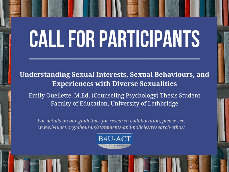 MAPs Wanted for Study on Stigma among Diverse Sexualities