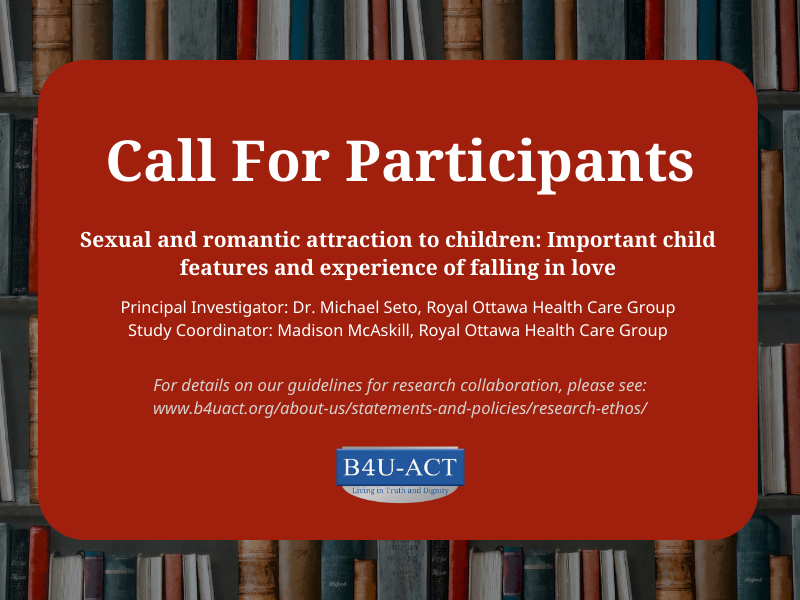MAPs Wanted for New Study on Sexual and Romantic Attraction