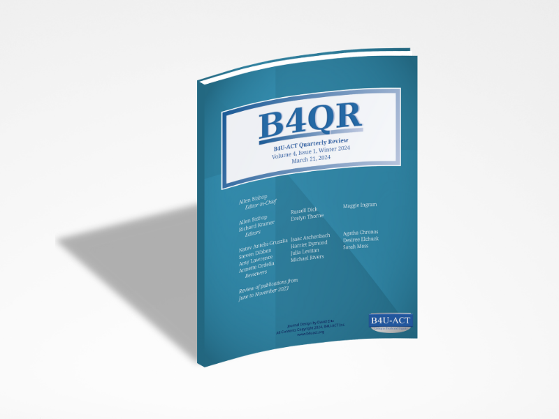 B4QR Volume 4, Issue 1 Out Now