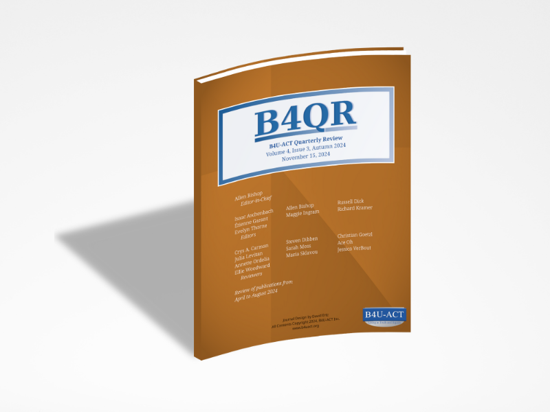 B4QR Volume 4, Issue 3 Out Now