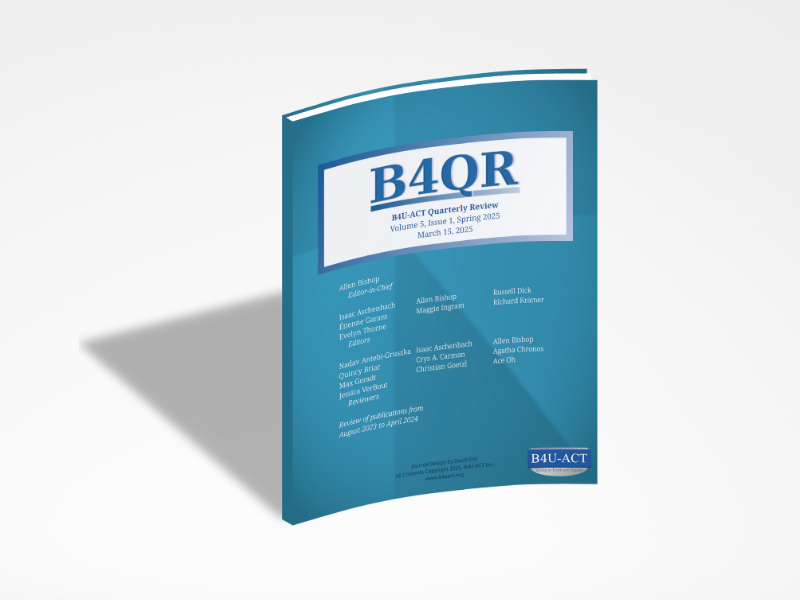 B4QR Volume 5, Issue 1 Out Now